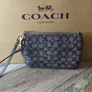 Coach Sequined Wristlet